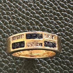 Unisex 18k gold plate ring size 8