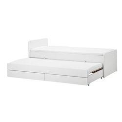 IKEA Slakt Pull Out Bed + Storage W/ Mattress