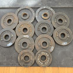 2x 2.5lb, 8x 5lb, 2x 10lb Olympic Weight Plates--