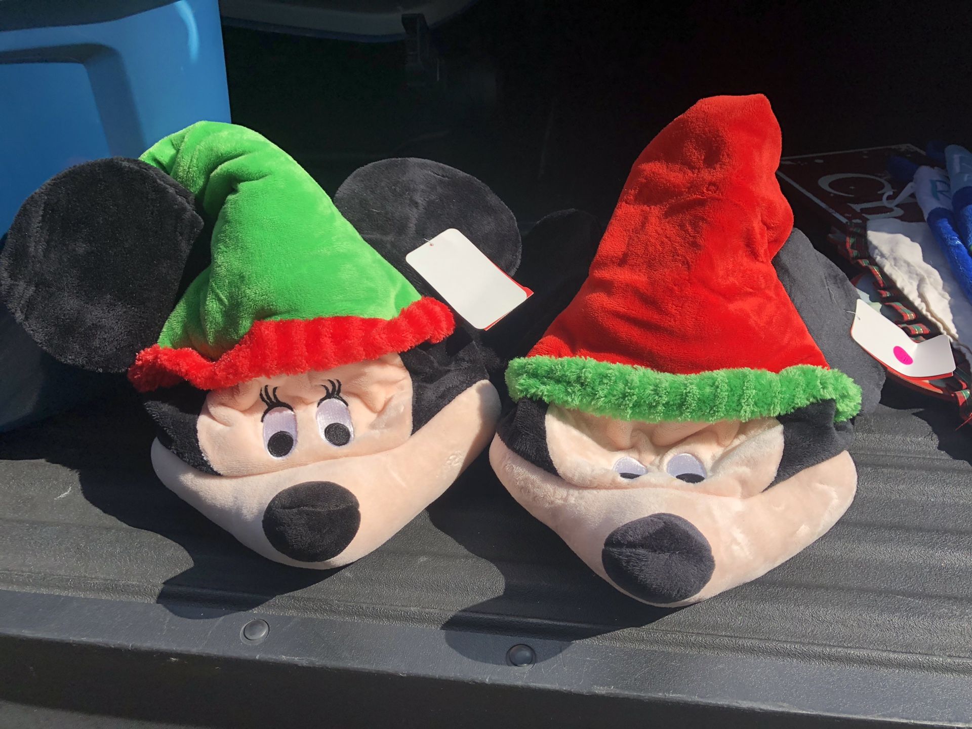 Christmas Disney Mickey and Minnie hats