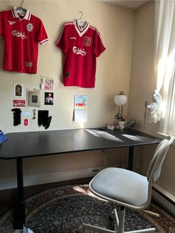 IKEA black wooden desk