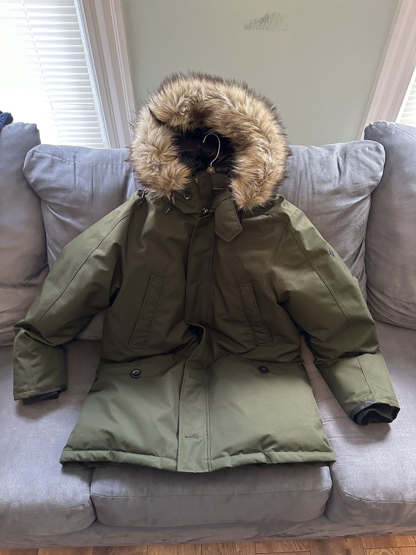 Polo Ralph Lauren Performance Fur Parka Size: Large Mint Condition!
