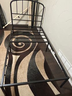 Metal twin bed frame