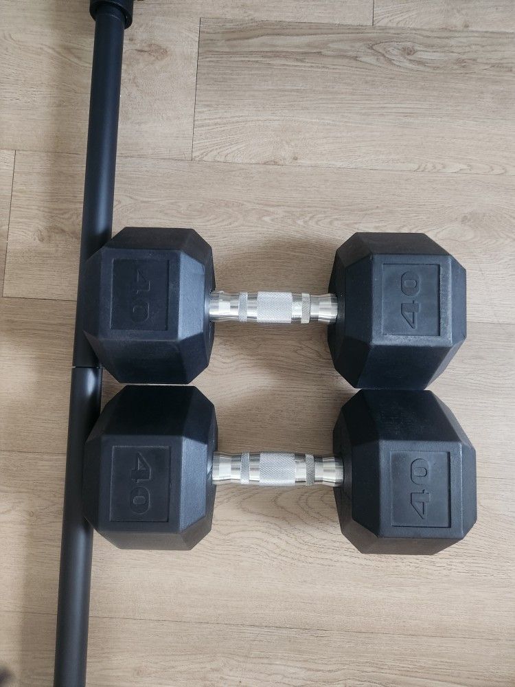 Two 40 Lbs Dumbells