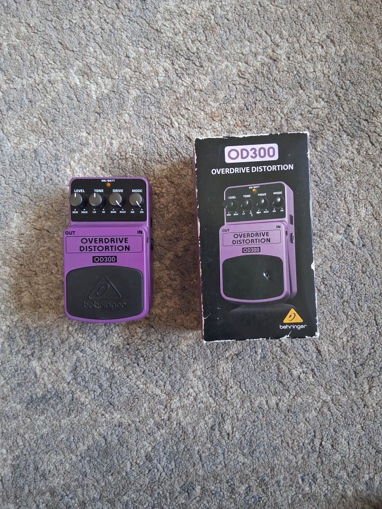 Behringer Overdrive Distortion Pedal 30$ OBO