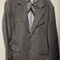 Boss Orange Men’s Gray Bonday-D Zip Up Inner Blazer Jacket Size 40R XL