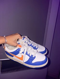 Blue and orange dunks