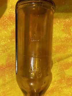 Amber  Glass Bottle Vintage