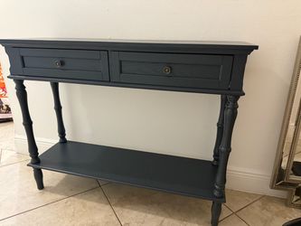 Navy blue entryway table New
