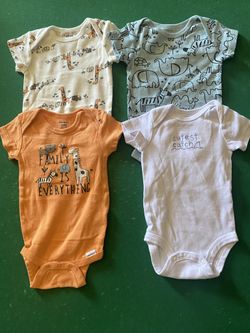 Boy Onesie Shirts 0-6 Months 