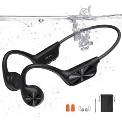 Swimming Headphones,Bone Conduction Headphones Bluetooth 5.4,IPX8 Waterproof Earbuds,32G Memory Sports Headphone,Underwater Headphone with MP3-Player 