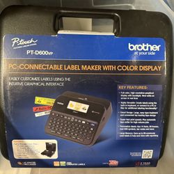 Brother P-touch  Label Maker - PT-D600vp - New In Box