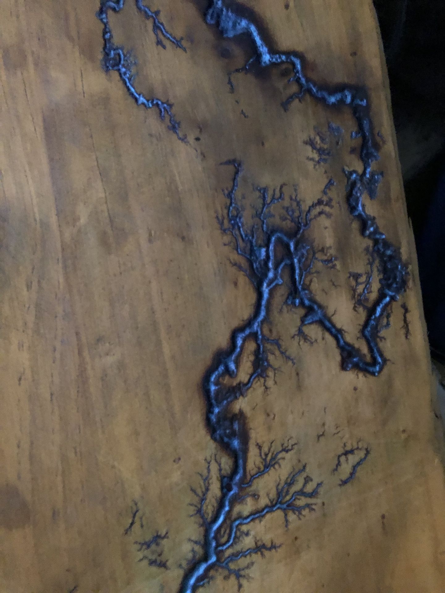 Fractal Burn Wood Projects And Fill With Colored Epoxy 