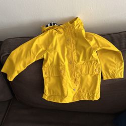 Yellow raincoat Baby Gap size 2T 