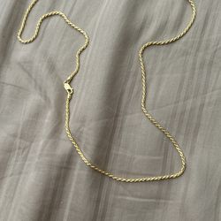 14k Gold Plated 26in Necklace 
