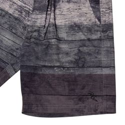 MENS DAHUI SHORTS 40 GRAY BLACK STRIPED BOARD SHORTS SURF BEACH HYBRID DRAWSTRING