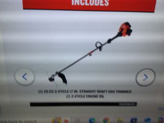 CRAFTSMAN WE2200 25-CC 2 CYCLE 17 IN STRAIGHT SHAFT ATTACHMENT CAPABLE GAS STRING TRIMMER IN EXCELLENT CONDITION