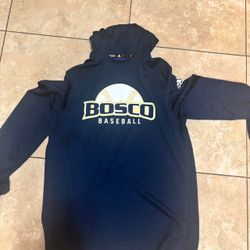 St John Bosco Braves High School Official Adidas Hoodie Pullover Jumper Baseball Excellent Condition Size L