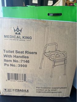 Medical King Toilet Seat Risers With Handles