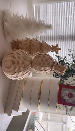 Christmas Decor Wicker Set