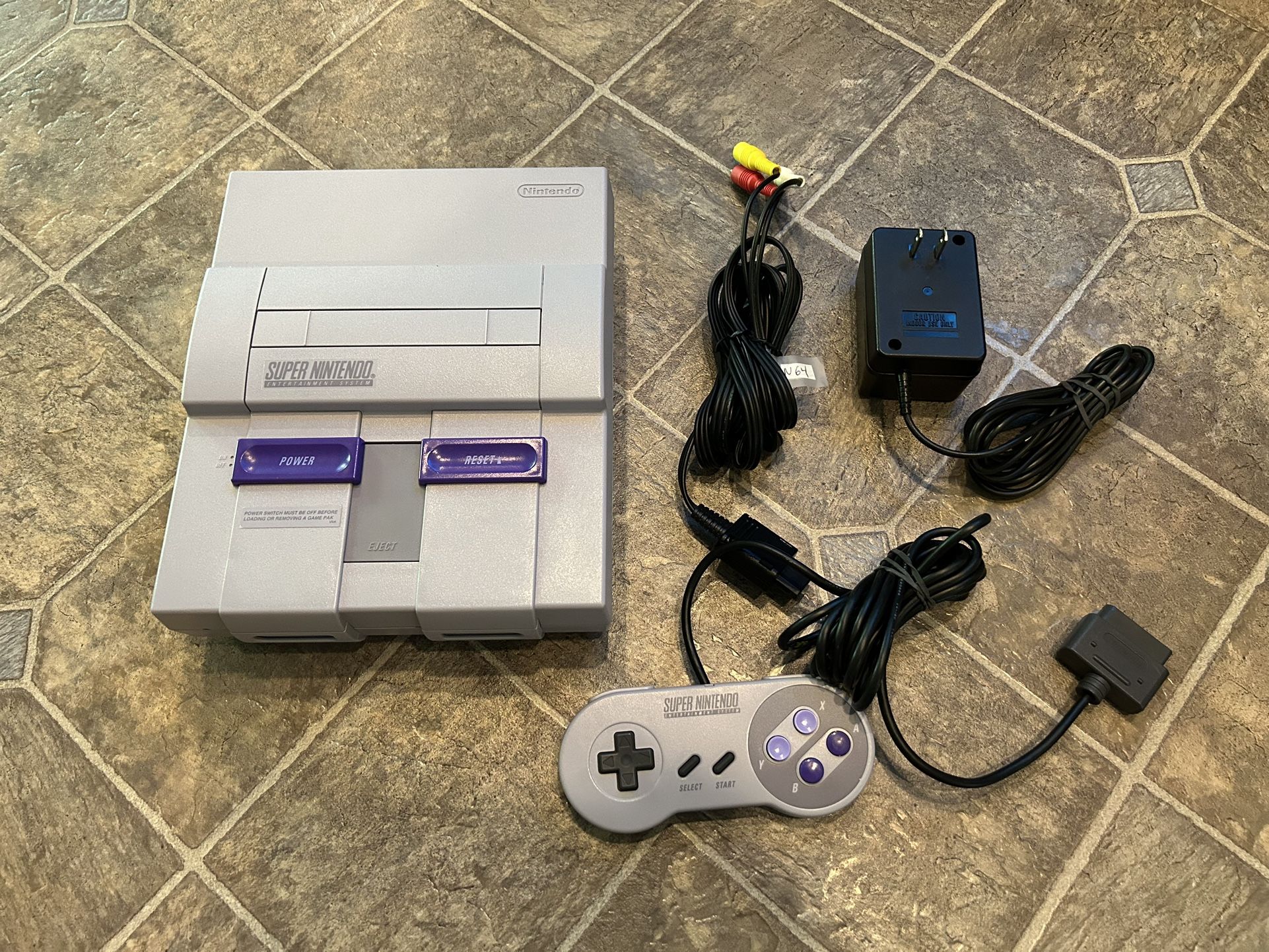 Original SNES Console With Games Mint!