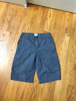 Youth boys gray cargo shorts w/adjustable waist band size 8