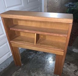 Twin Bed Wood Head Board Night Stand