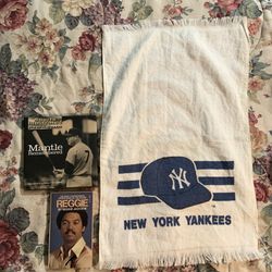 Yankee Baseball Gifts . 90s Towel And Books 