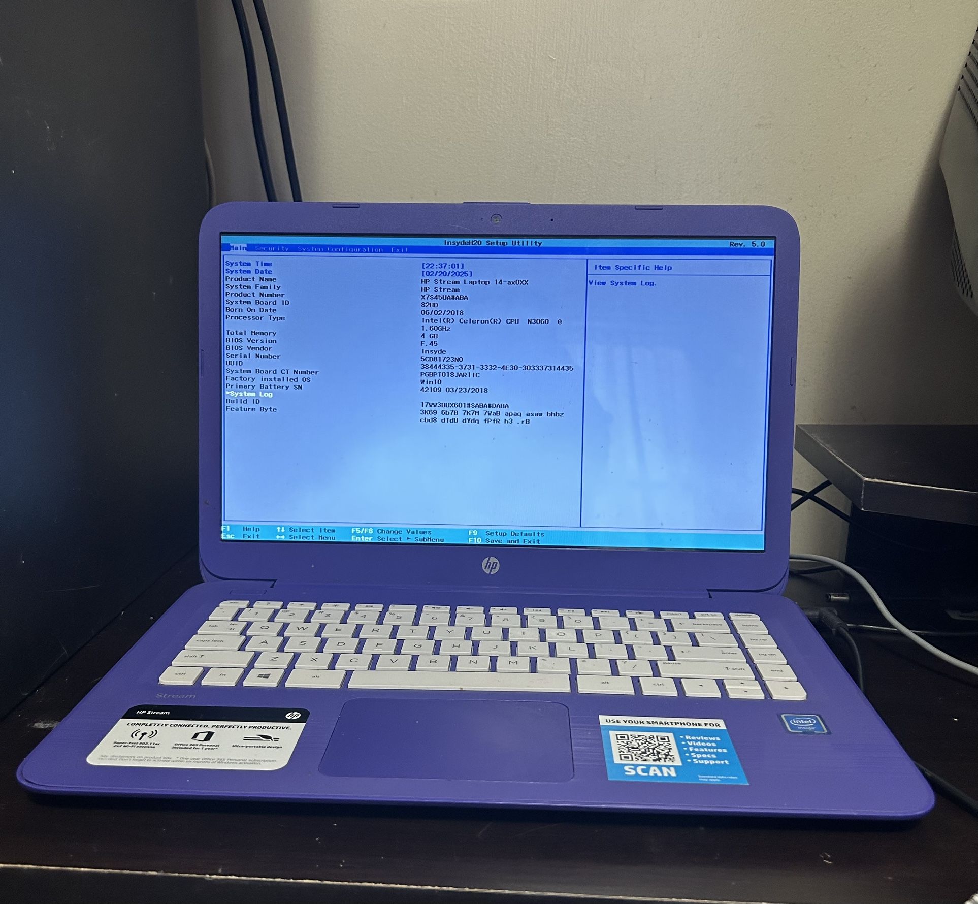 HP Stream 14-ax0XX laptop