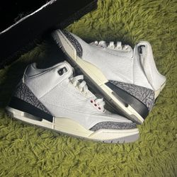 VERY CLEAN Jordan 3 Retro White Cement Reimagined Size 8.5 OG BOX