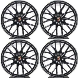 21" Staggered Porsche Cayenne Panamera Wheels Rims Set of 4 21x9.5 21x11.5 5x130