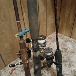 Fishing pole and fishing gear for Shell