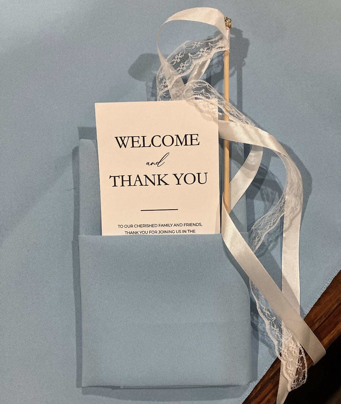 Baby Blue Event Napkins