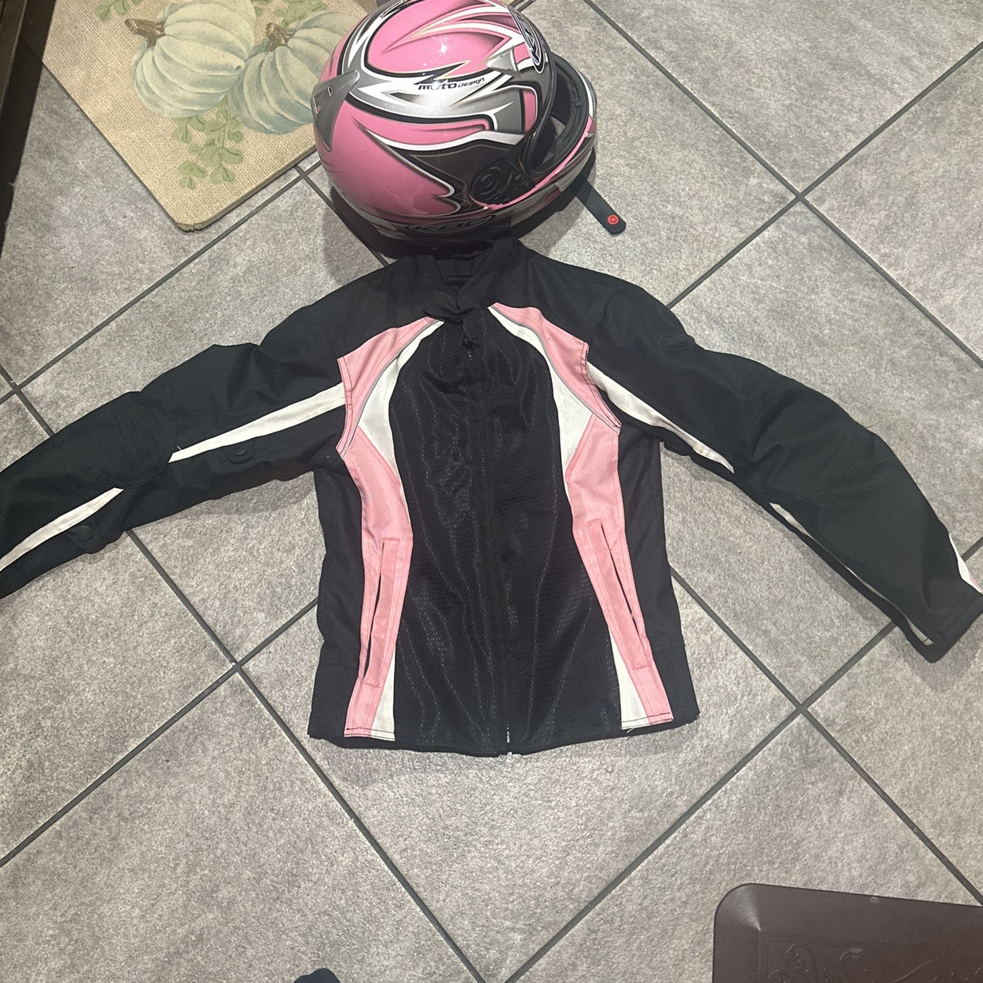 Motorcycle Jacket And Helmet