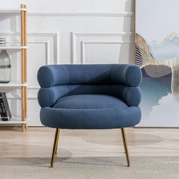 Navy Blue Accent Arm Chair (Set of 1)