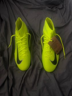 Nike High-Top Soccer Cleats Volt Yellow