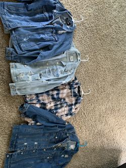 Men/women Jean jackets size M-L ALL FOR $80