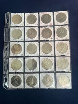 large foreign coins (20 pieces )