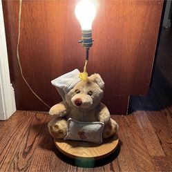 Vintage Teddy Bear A.D.I Lamps Nursery Lamp Musical 16”