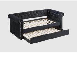 Day/Trundle Bed Black Twin Size