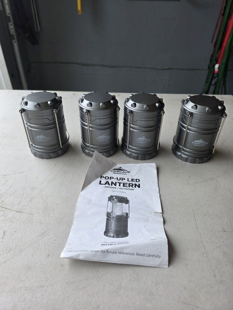 Led camp lanterns 