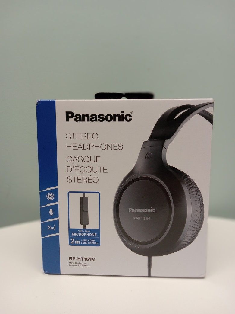 Panasonic Stereo Headphones (RP-HT161M) BRAND NEW 🎧 