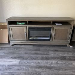 Tv Stand With Fire Place