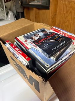 A bunch of DVDs