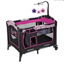 Baby Trend Nursery Center® Playard, Floral Garden