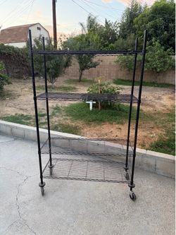 Adjustable Shelves Organizer Rack,