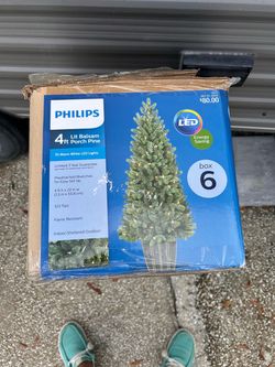Philips 4ft Lit Balsam Porch Pine Christmas Tree