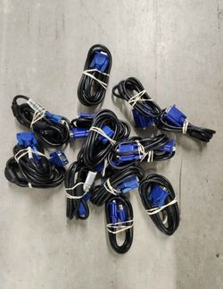 VGA and/or DVI cables