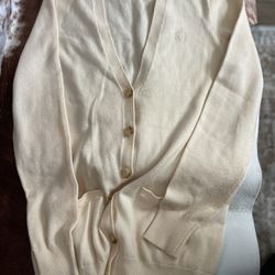 Ralph Lauren Cream Merino Wool Cardigan