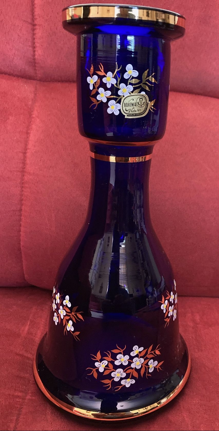 Vintage Bohemian Vase from Czechoslovakia